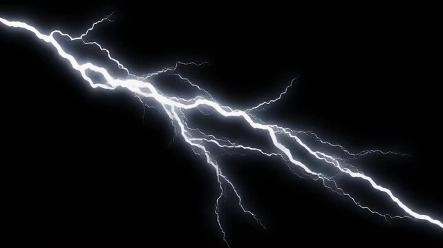 Electric Bolt Energy striking across a dark sky with cinematic motion and bright highlights