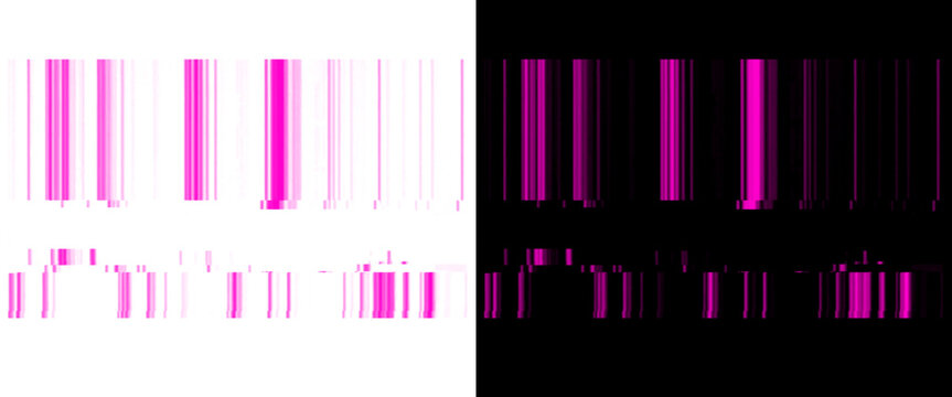 Abstract pink barcode graphic on split background, digital scanning code texture, retail and technology concept art
