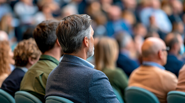 Scientific conference on genetics attracting top faceless researchers discussing breakthroughs in genome editing and personalized medicine, packed auditorium with diverse