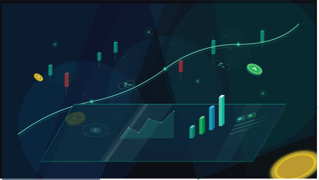 Financial market graph analysis and trading concept