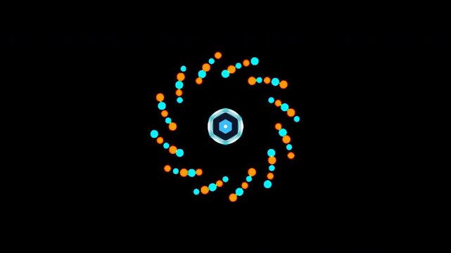 Startup Product Launch Particle Logo Reveal Stinger Alpha Channel