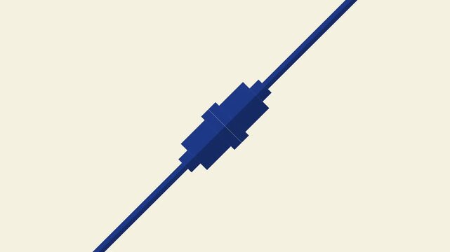 Animated Electrical Plug Connecting and Disconnecting Power Cable Loop