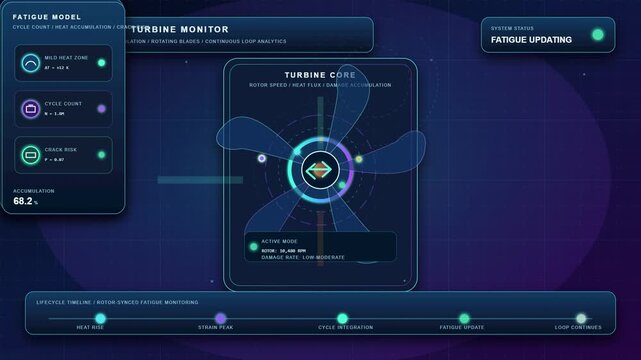 Modern minimalist smartwatch with digital interface and blue glowing display