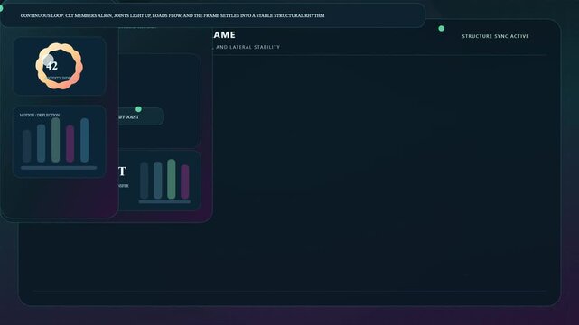Modern minimalist geometric logo animation with purple gradient background motion design