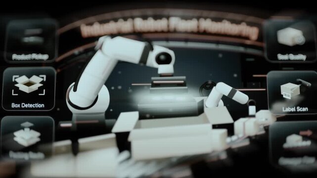 Robotic packing dashboard combines vision and parcel controls