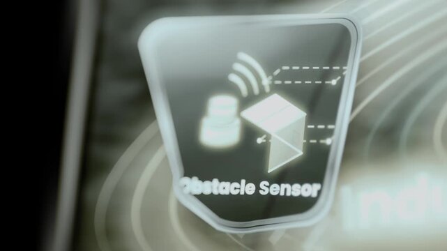 Obstacle sensor maps wireless paths around package