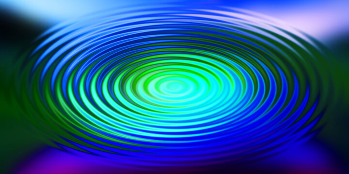 Luminous turquoise and green water ripple effect with concentric circular waves for vibrant energetic digital backgrounds.