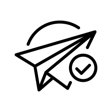 Efficient execution and progress company value outline icon