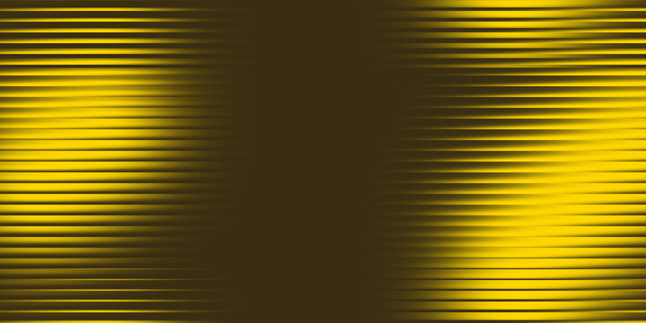 Golden abstract background with horizontal speed lines, glowing yellow metallic texture with motion blur, futuristic digital pattern for modern tech banners and creative design