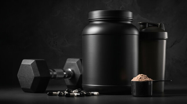 measuring spoons with sports supplements
