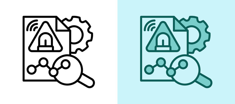 Incident Analysis whitegreen icon