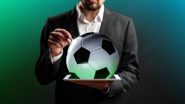 Betting on a soccer match using technology and data analysis in a modern setting