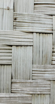 Woven bamboo wall