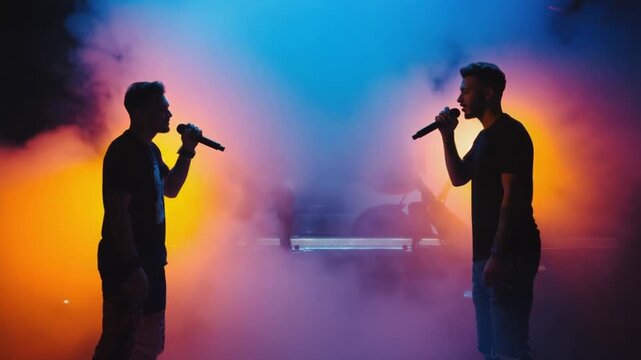 Freestyle rap battle.