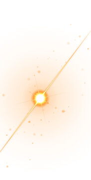 Radiant golden circular with concentric rings and central starburst effect for modern abstract digital background artworks isolated on a transparent background