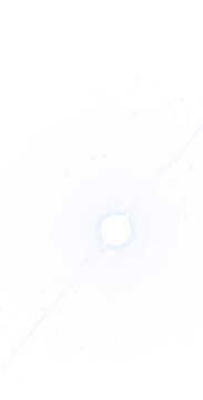 Abstract white circular background, with a central, glowing starburst and, radiating light beams, featuring small floating, particles in space isolated on a transparent background