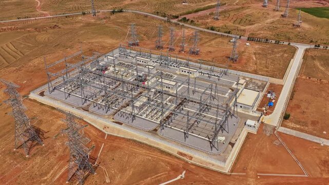 Power booster station, high voltage substation