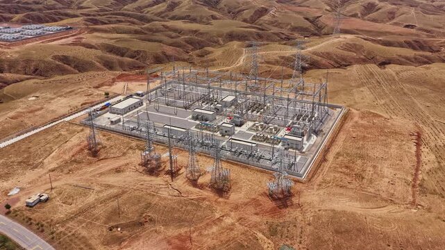 Power booster station, high voltage substation