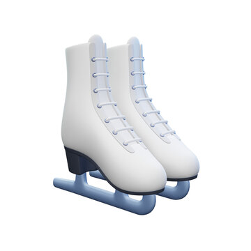 3d rendering icon Ice skates