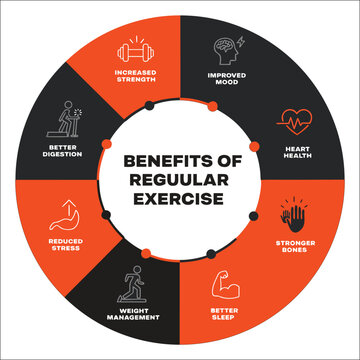 Circular infographic template with 8 steps for business process and data visualization.