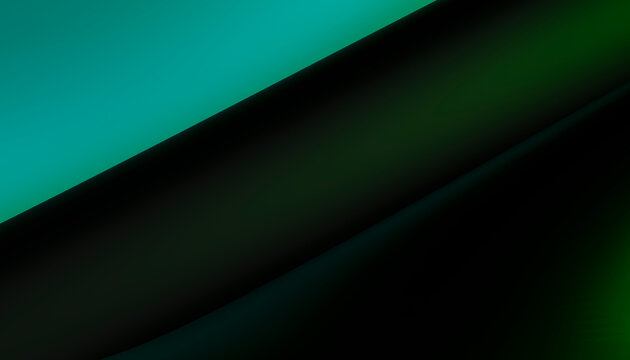 Abstract dark gradient background with teal and green diagonal shapes