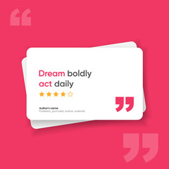 Obraz premium 3D bubble testimonial banner, quote, infographic. Social media post template designs for quotes. Empty speech bubbles, quote bubbles and text box. Vector Illustration EPS10.