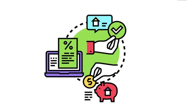 Jumbo mortgage concept the complete finance process with a house, approved application, online document, and saving money for a significant property investment