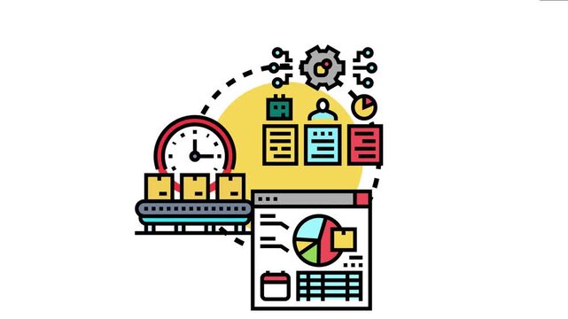 Just in time inventory system implementing efficient supply chain management, controlling production, optimizing warehouse stock, and analyzing data for timely deliveries