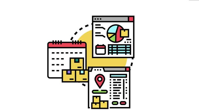 Just in time inventory system visualizes efficient stock management, streamlining warehouse logistics and optimizing delivery for manufacturing and business operations