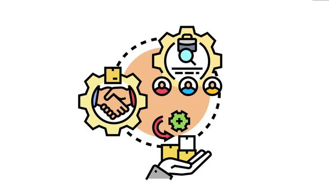 Vendor management system demonstrating key elements like finding partners, effective communication, reliable supply chains, and establishing strong business relationships