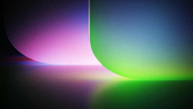 Pink green block background with glossy gradient light spill.