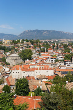 Turkey, Karabuek Province, Safranbolu, cityscape with caravanserai Cinci Han