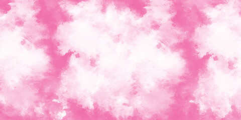 Fototapeta premium pink background with texture pink background with watercolor Pink scraped grungy background Paint brush paper textured stain canvas element. Pastel soft watercolor pink texture with smoke 