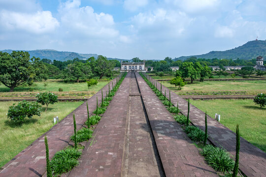 The Biwi ka Maqbara at Aurangabad India. It was commissioned in 1660 by the Mughal emperor Aurangzeb's son, Prince Azam Shah in memory of his mother Dilras Banu.