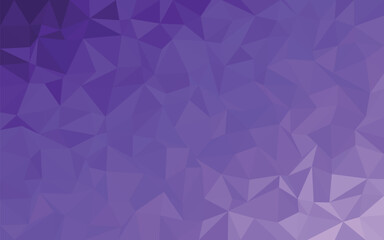 Fototapeta premium Abstract polygonal mosaic gradient background with geometric purple polygon shapes transitioning from dark to light tones