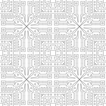 Minimalist Abstract Geometric Art Deco Style Pattern Background with lines and shapes