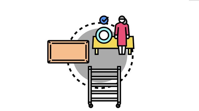 Kitchen provisioning management food service professionals working with stock, delivery, organization, and inventory control for efficient business operations