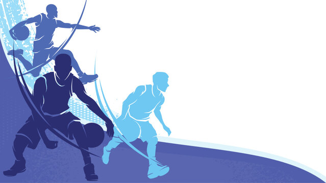 BASKETBALL Sports Background Vector. International Sports Day Illustration. Graphic Design for the decoration of gift certificates, banners, and flyer 
