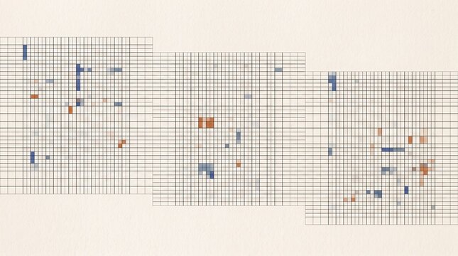 Offset Grid Abstract Background
