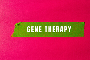 Gene Therapy text concept photo