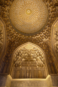 Interior Domes of Islamic Architecture in Samarkand