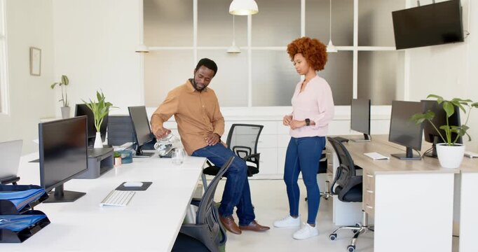 Lifestyle videos indoor of people doing activities at office, business colleagues discussing work, s