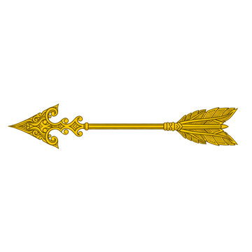 Golden double-headed arrow icon