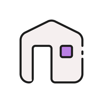 House key home access line icon
