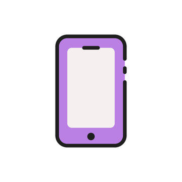 Smartphone mobile device line icon