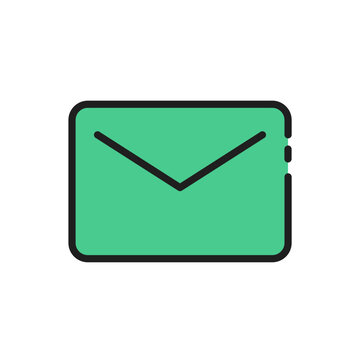 Email envelope message line icon