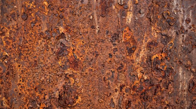 Rusted Metal Surface with Heavy Corrosion Texture
