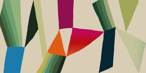 Obraz premium Abstract artistic juicy shapes pattern. Dynamic vibrant print. Hand drawn unique template for design. 