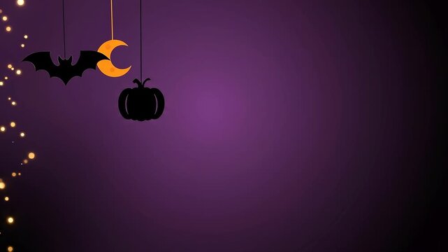 Spooky jack o lantern glowing inside a haunted cemetery providing a vibrant Halloween background loop for seasonal advertising and party promotion