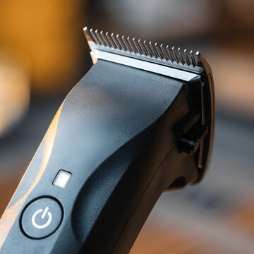 close up of a modern electric hair clipper